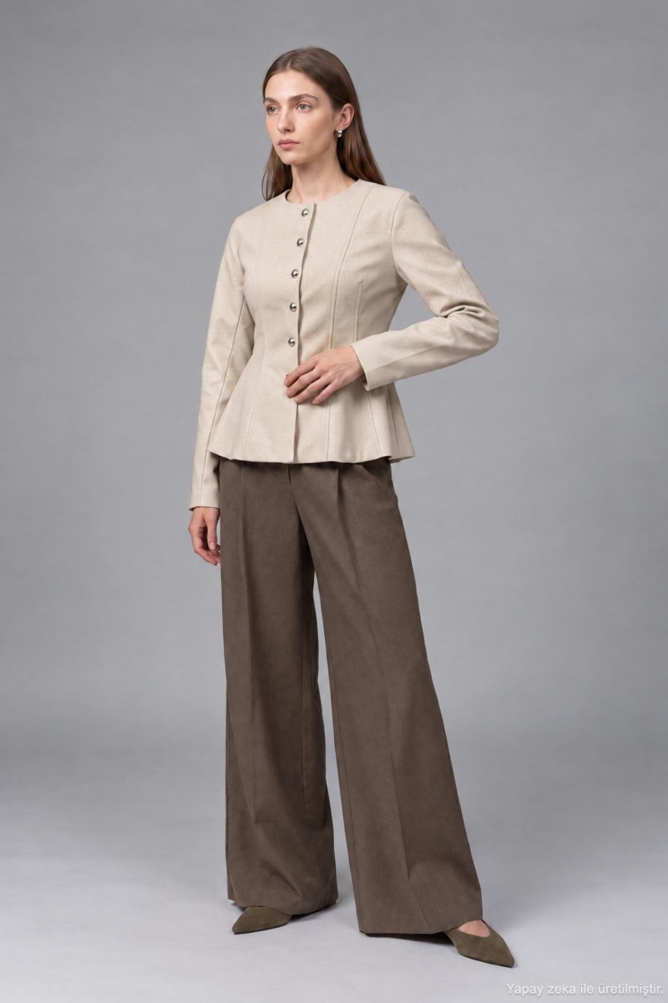 Premium Peplum Form Taş Ceket