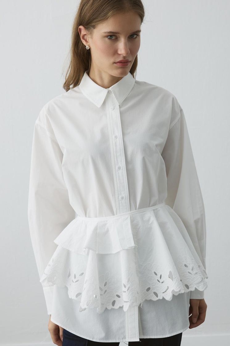 Premium Poplin Beyaz Gömlek