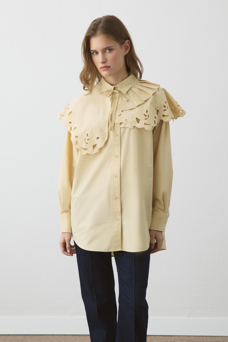 Premium Poplin Butter Yellow Gömlek