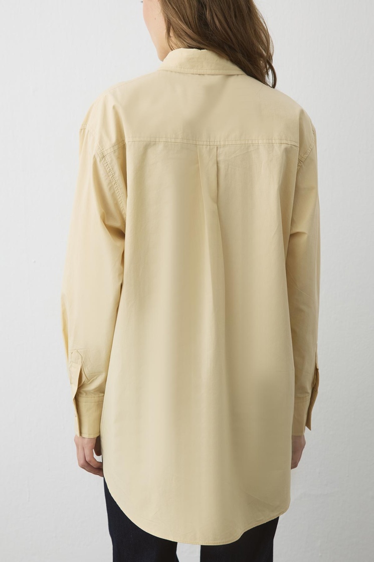 Premium Poplin Butter Yellow Gömlek