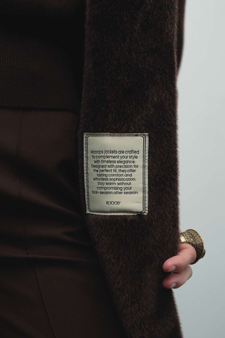 Premium Yün Dokulu Kahve Blazer Ceket