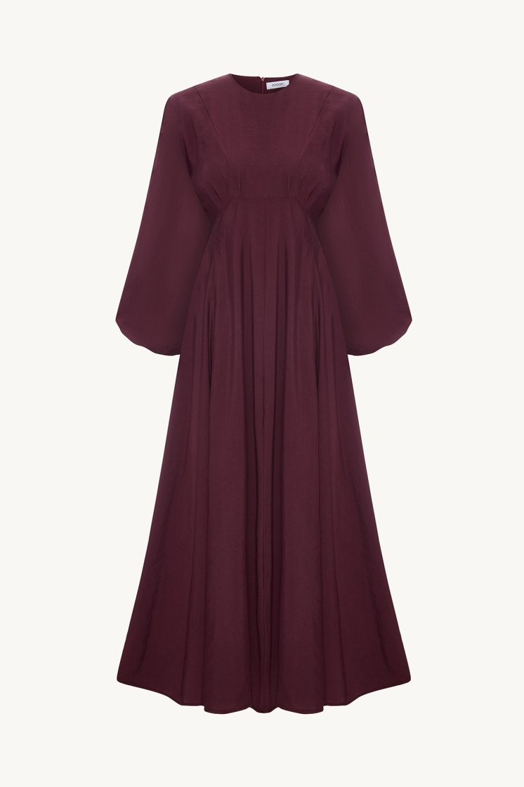 Reglan Kol Bordo Elbise