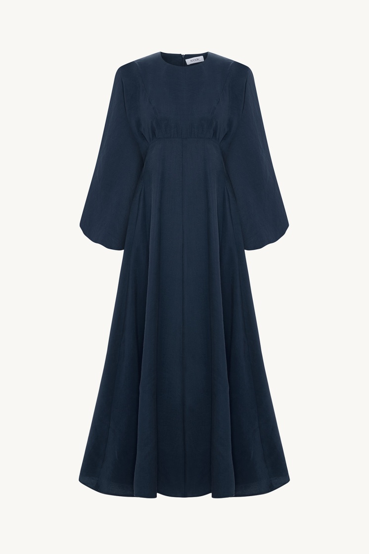 Reglan Kol Lacivert Elbise