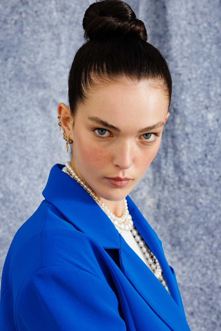Tek Düğmeli Kruvaze Fit Blazer Lacivert Ceket
