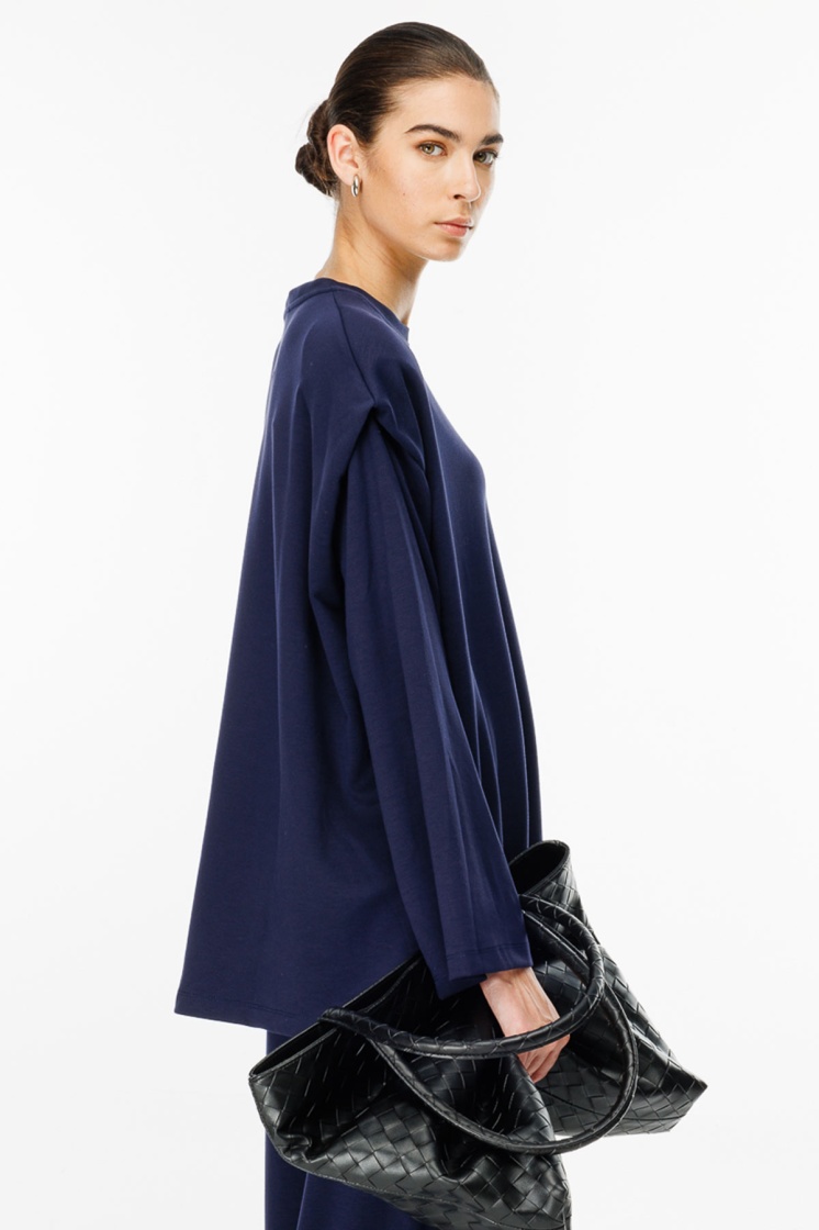Vatkalı Compact Pamuk Lacivert Sweatshirt - 5