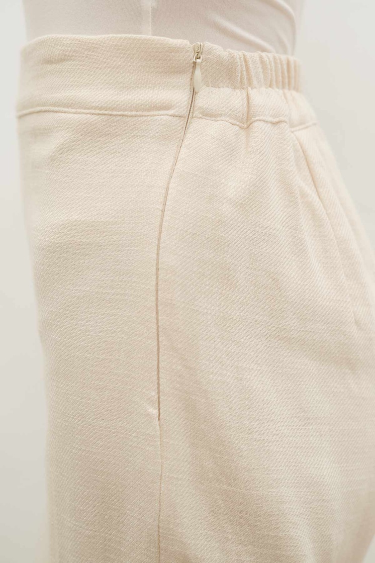 Visolin Ütü İzli Krem Pantolon - 6