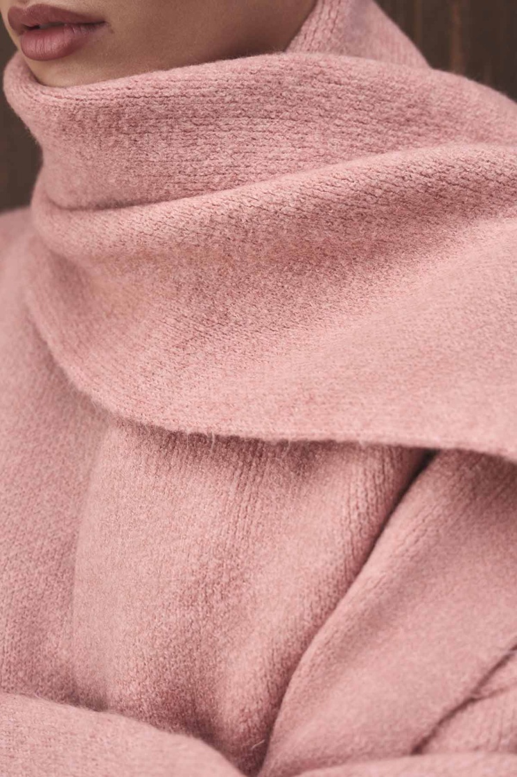Yumuşak Dokulu Soft Pembe Atkı